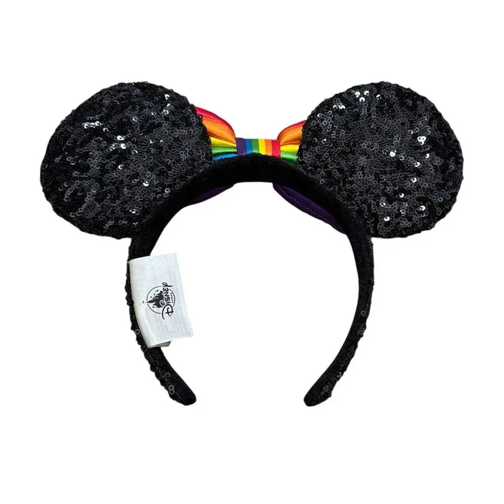 Disney Park Minnie Mouse Sequin Rainbow Collection Headband